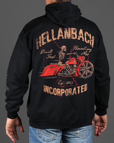 Image of Mens Zip-Up Hoodie - Built Fast Bagger Zip Up Hoodie