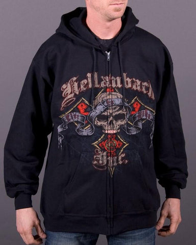 Image of Mens Zip-Up Hoodie - Live To Ride Full-Zip Up Hoodie
