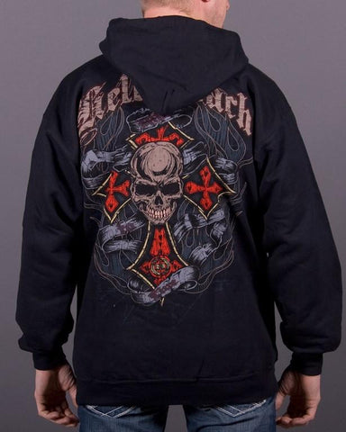 Image of Mens Zip-Up Hoodie - Live To Ride Full-Zip Up Hoodie