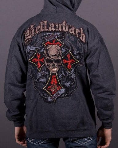 Image of Mens Zip-Up Hoodie - Live To Ride Full-Zip Up Hoodie