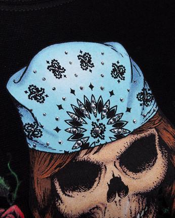 Image of Womens Long Sleeve - Braids Long Sleeve Tee With Crystals