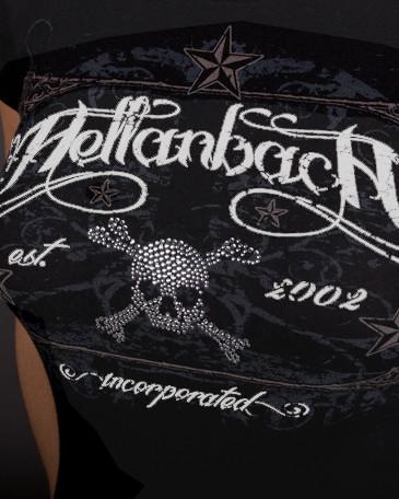 Image of Womens T-Shirt - Crystal Skull Tombstone On Bella Tee