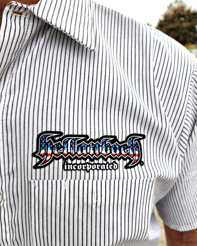 Image of Pinstripe 4D Work Shirt - USA