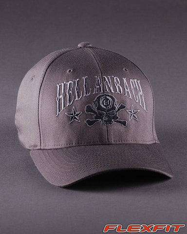 Ballcaps - H6 Skull & Cossbones Logo On Solid Flexfit