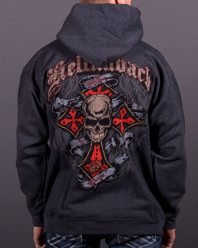 Mens Hoodie - Live To Ride Hooded Pullover