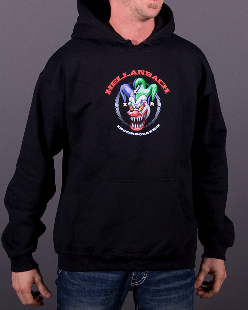 Hellanbach Who's Your Daddy? Scary Wicked Crazy Clown Hooded Pullover ...