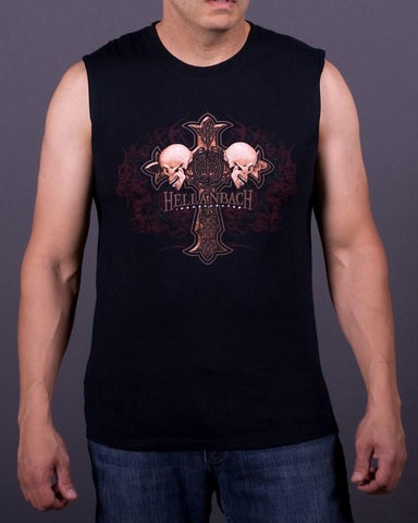 Image of Mens Sleeveless Shirt - Celtic Cross Sleeveless T