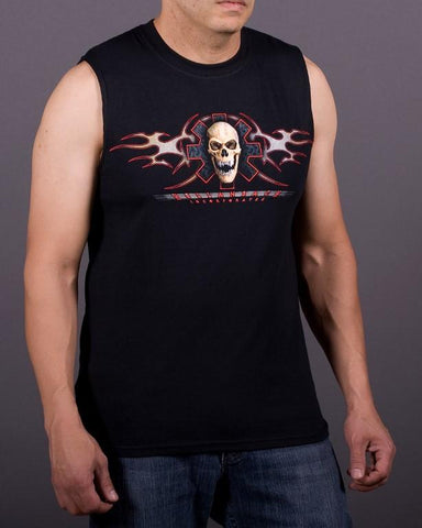 Image of Mens Sleeveless Shirt - Fear No Evil Sleeveless T