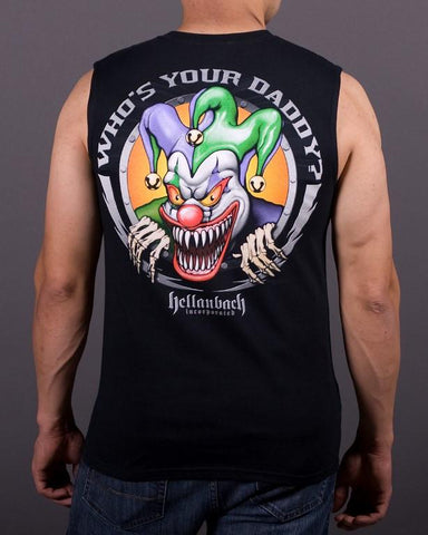 Image of Mens Sleeveless Shirt - Who's Your Daddy? Sleeveless