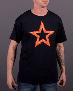Mens T-Shirt - Fire Star T-Shirt