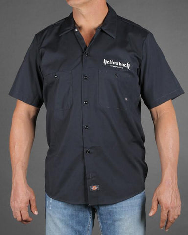 Image of Mens Work Shirt - Built Fast On Dickies Work Shirt